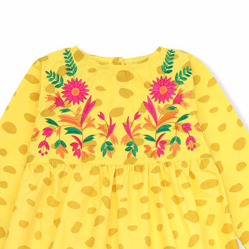 Embroidered Girls Dress