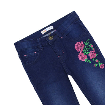 Girls Embroiderd Jeans