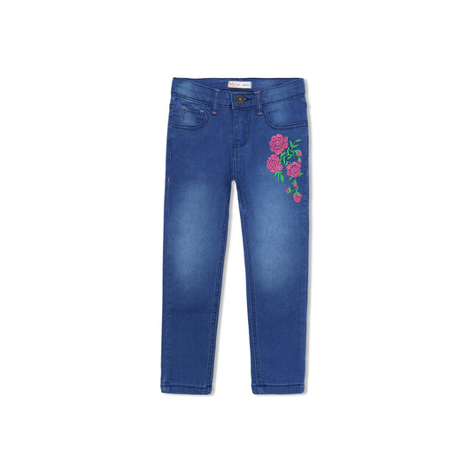 Girls embrioderd jeans