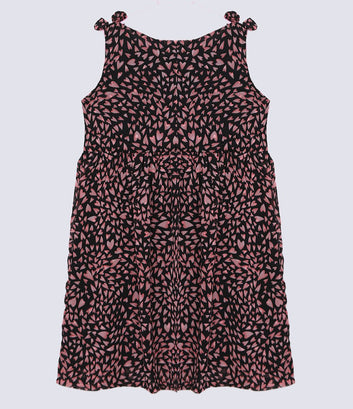 Strap Shoulder Printed Frock