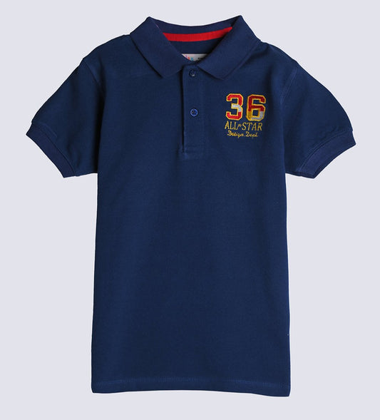 Boys blue polo shirt