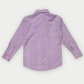 Printed checkered shirt