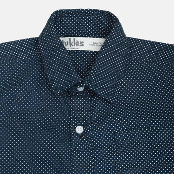 Polka dot button down shirt