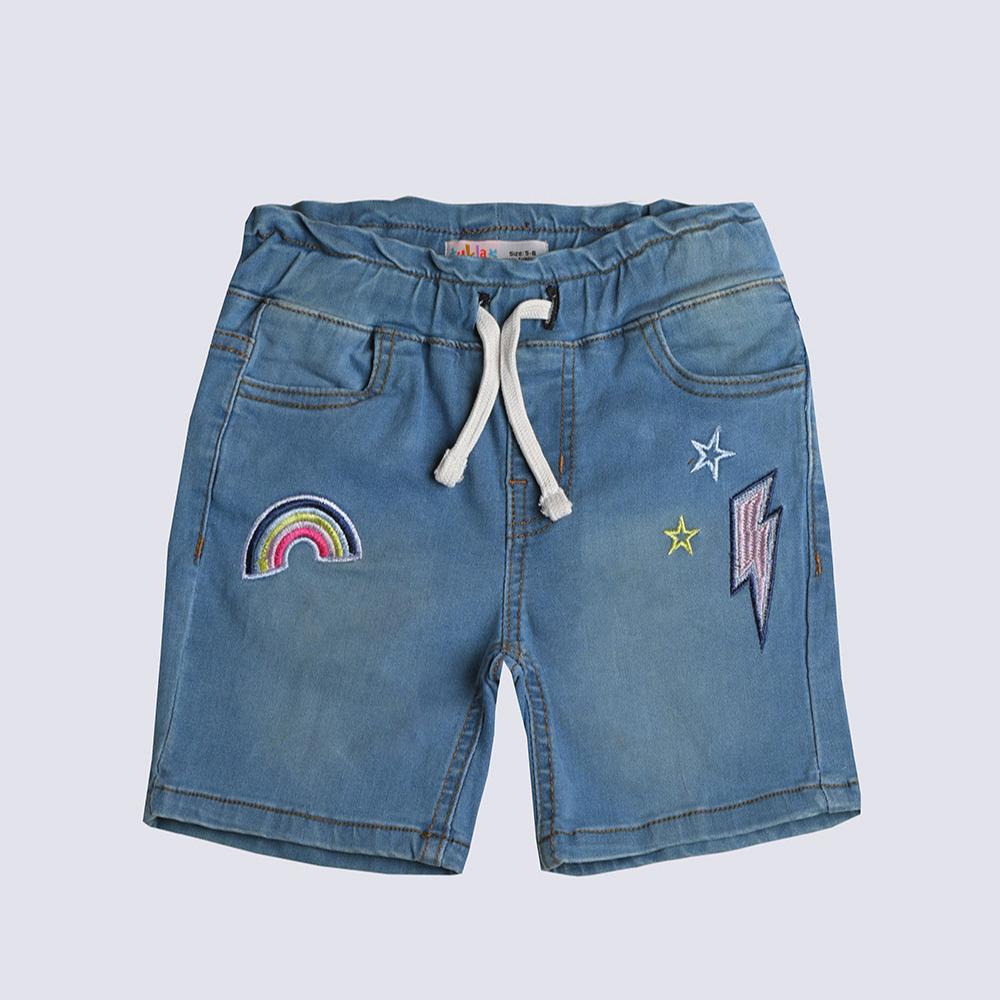 Embroidered Girls Bermuda Short