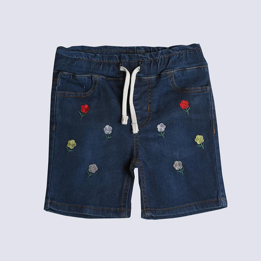 Embroidered Girls Bermuda Short