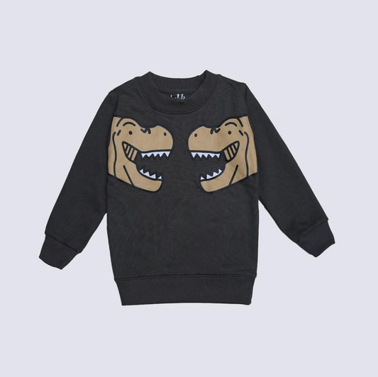 Dino face printed sweatshirt