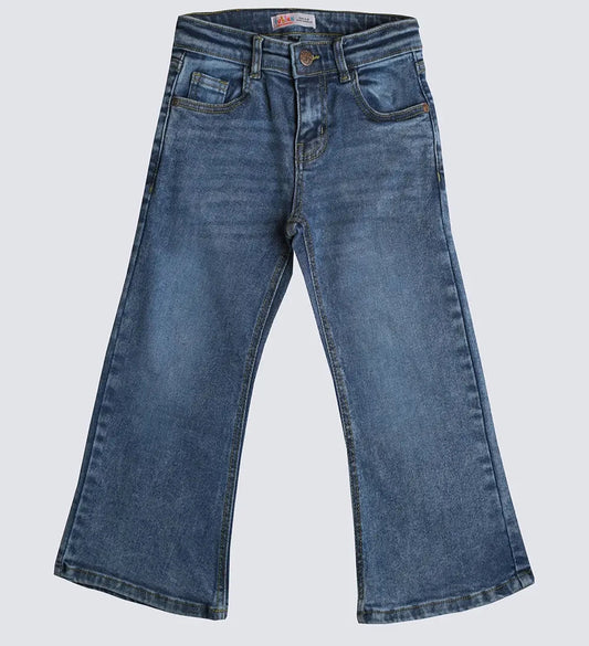 Girls wide leg jeans