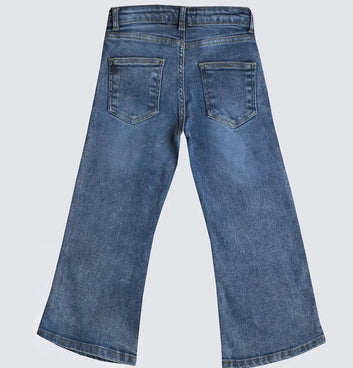 Girls wide leg jeans