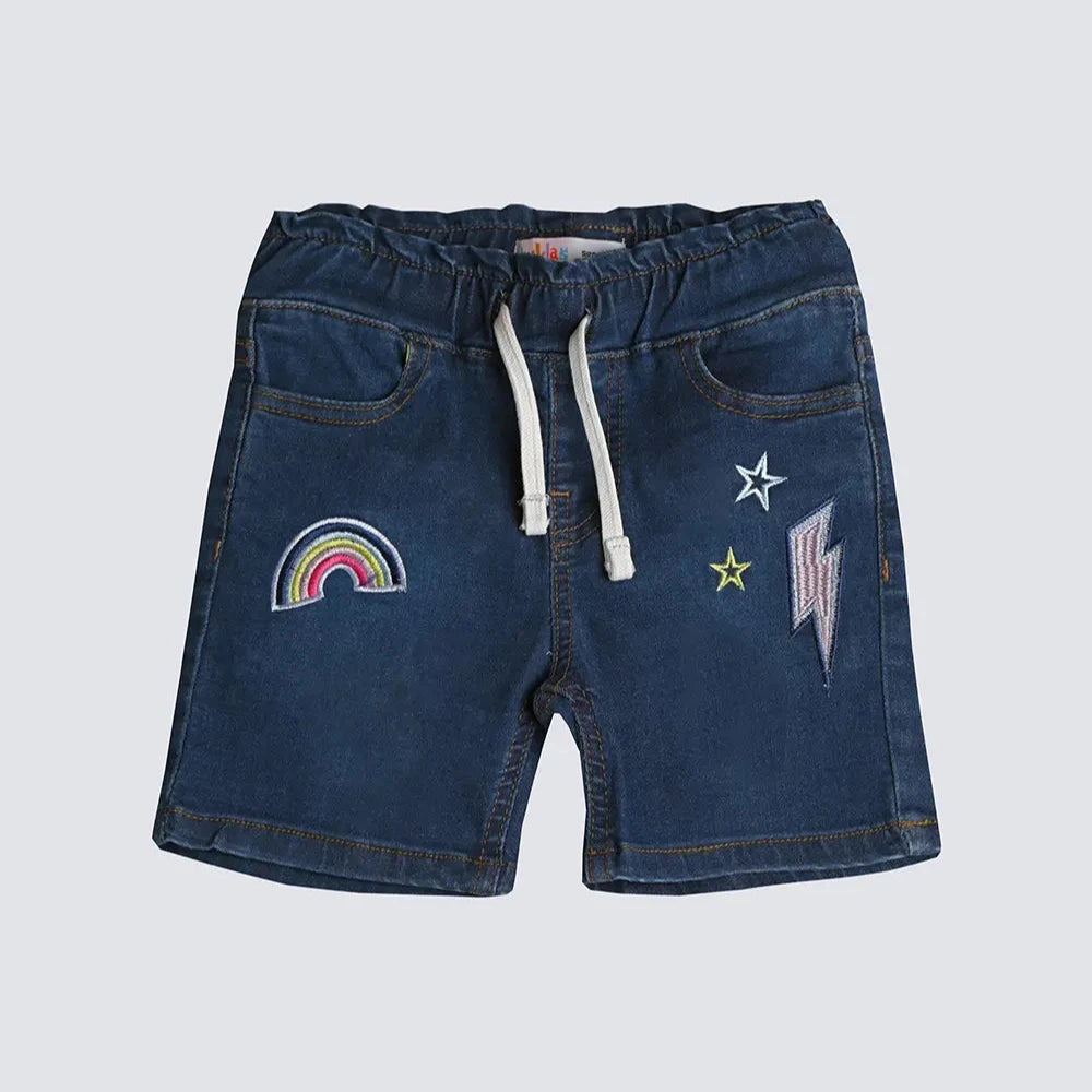 Embroidered Girls Bermuda Short