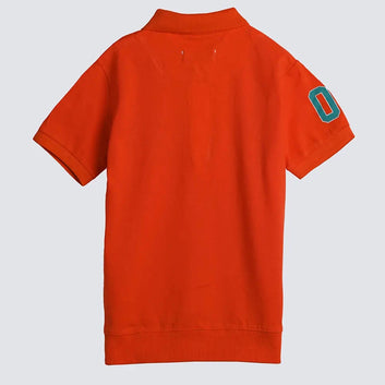 Boys Orange polo shirt