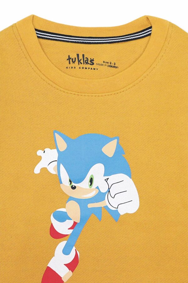 sonic printed sweatshirt round neck