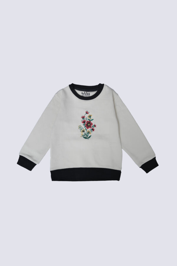 Flower Embroidered Shirt