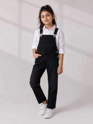 Black Denim dungaree