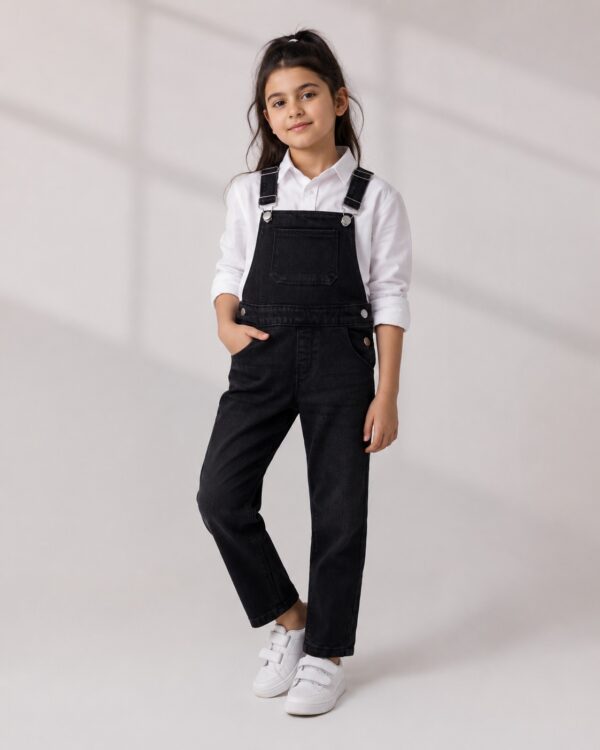 Black Denim dungaree