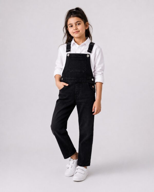Black Denim dungaree