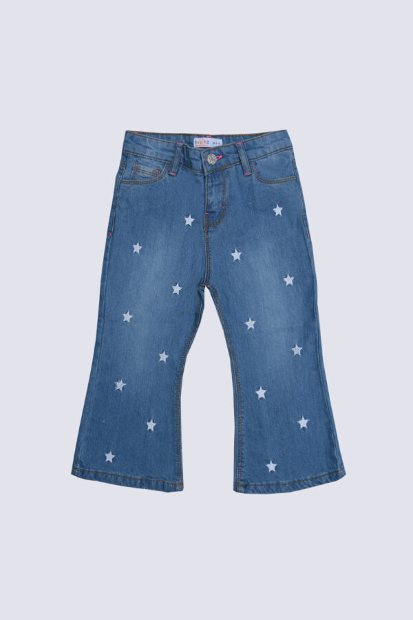 Boot cutt star embriodered pant