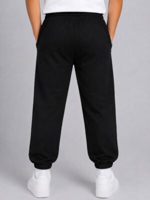 Boys black trouser BACKSIDE