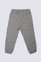 Boys Grey Printed Trouser
