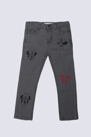 Boys mickey printed jeans