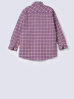 Checkered button down shirt