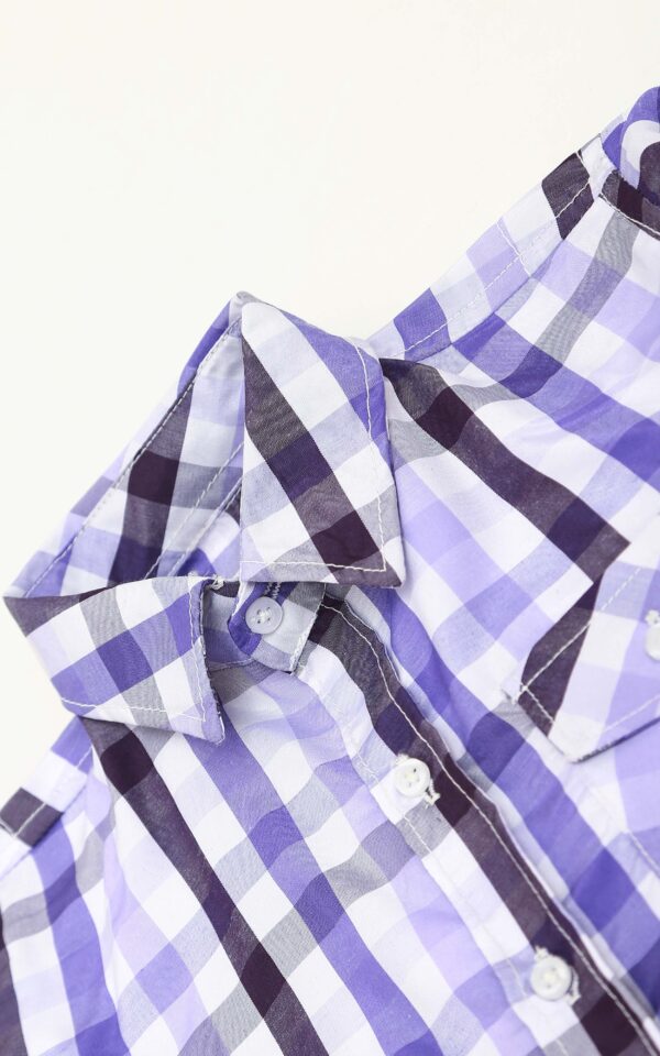 Checkered button down shirt