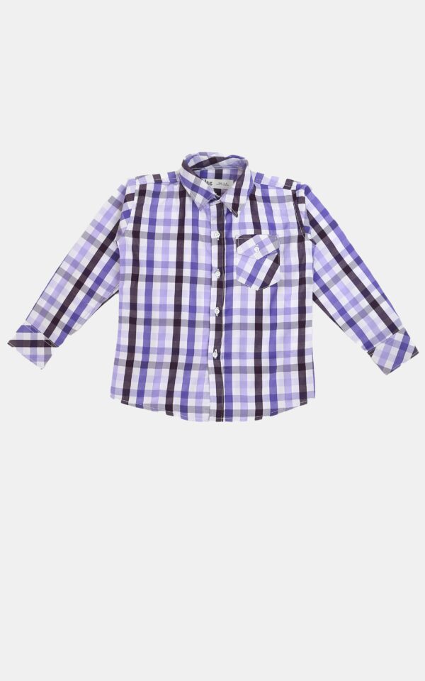 Checkered button down shirt multi