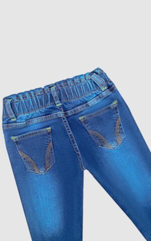 Elasticated paperbag girls jeans