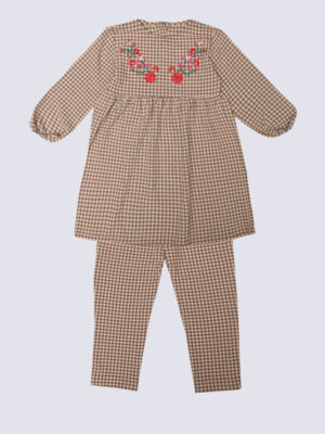 Embroiderd Check Suit