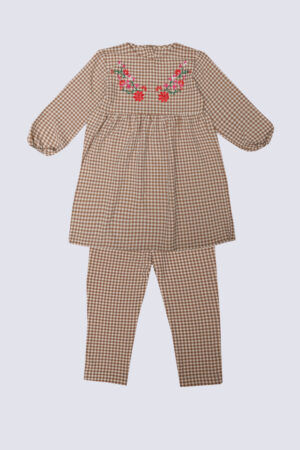 Embroiderd Check Suit