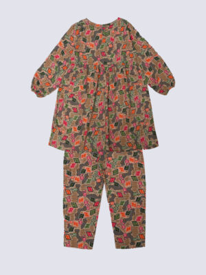 Embroiderd Souit Printed