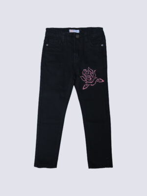 Flower Printed Jeans