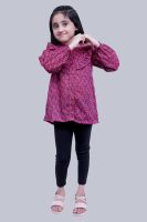 Frill Coullar Printed Top