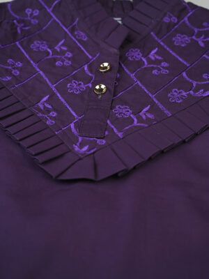 Frill Cular Embrioderd Kurta