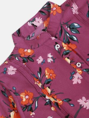 Girls Printed Woven Top