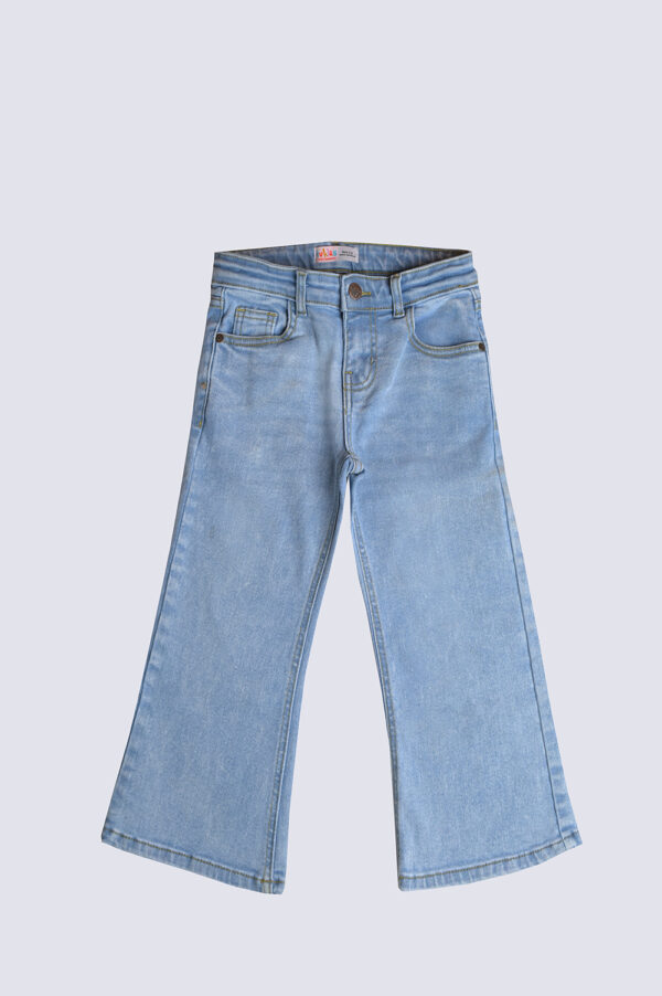 Girls wide leg jeans