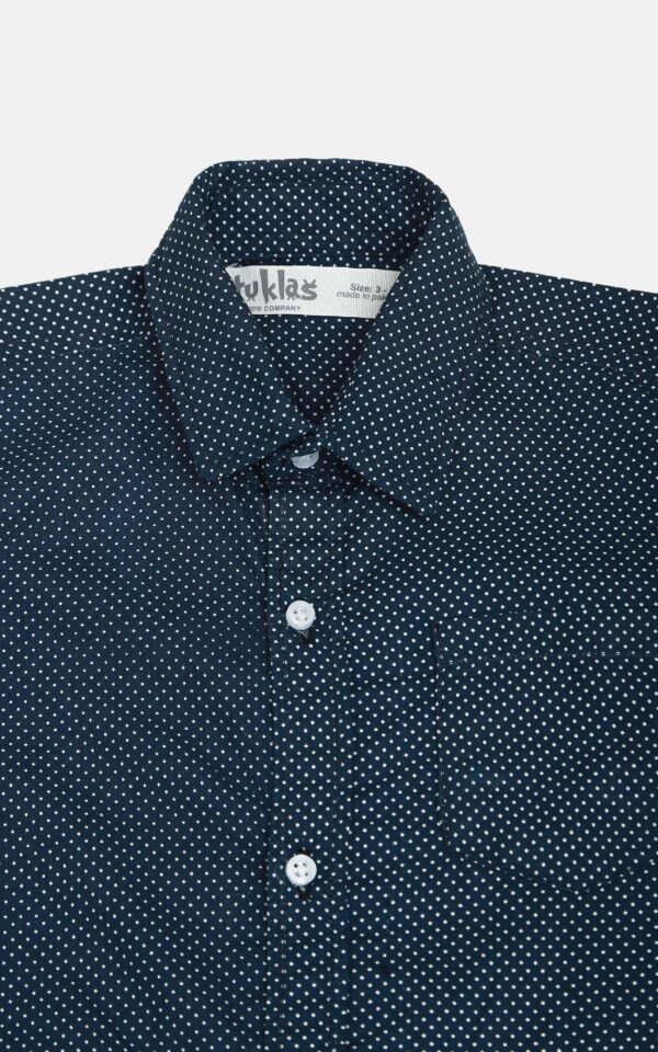 Polka dot button down shirt