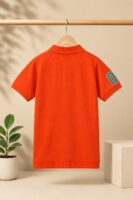 Boys Orange Polo Shirt
