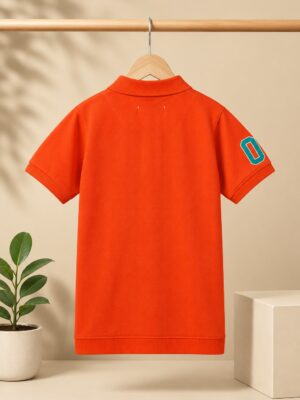 Boys Orange Polo Shirt (2)