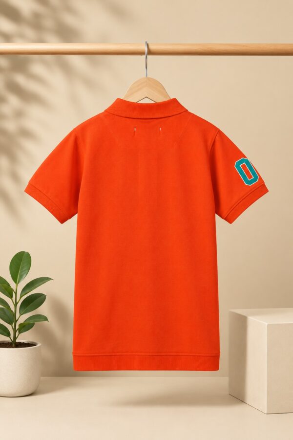 Boys Orange Polo Shirt
