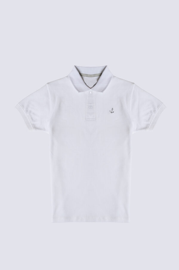 Boys White Polo Shirt