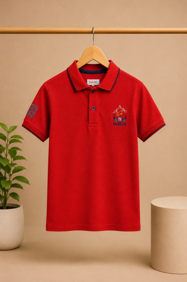Contrast Tipping Boys Polo