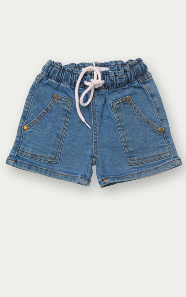 Elasticated Bermuda Jeans Shorts