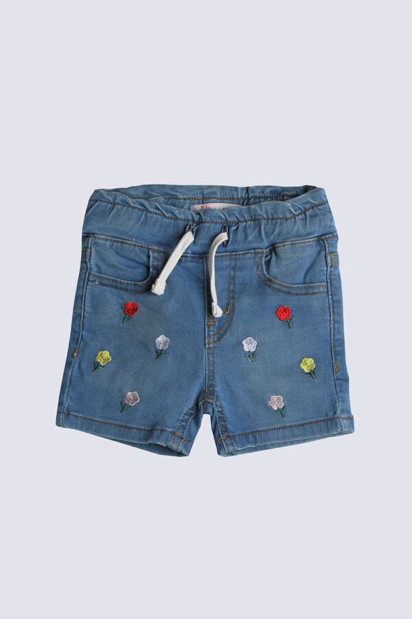 Embroidered Girls Bermuda Short