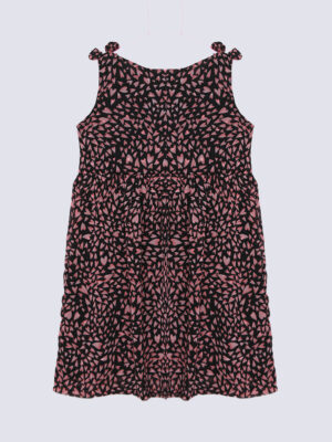 Strap shoulder printed frock