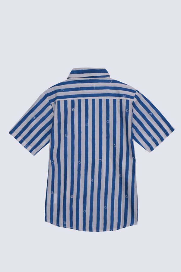 Stripe Short Sleeves Shirt