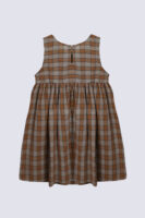 Girls Brown Checked Frock