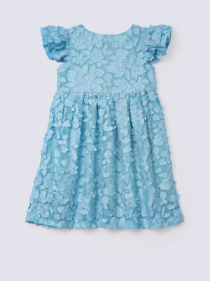 Girls Net Short Sleeves Frock