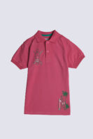 Girls Pink Polo