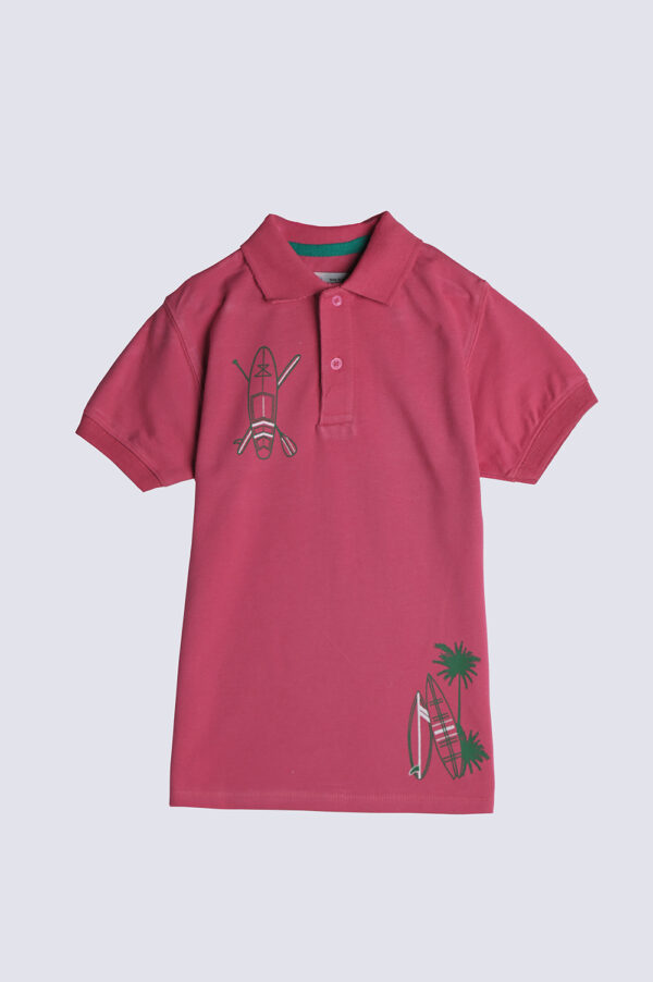 Girls Pink Polo