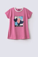 Heart Graphic Girls Tee